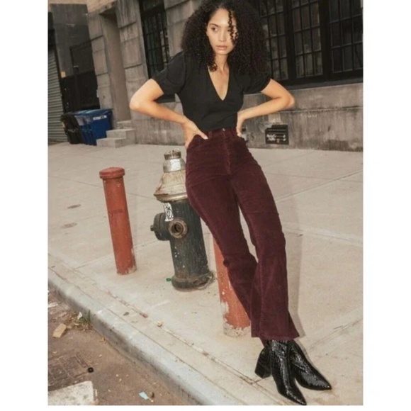 Levi's Pants - Levi’s Ribcage Boot Corduroy Pants Size 29 Burgundy